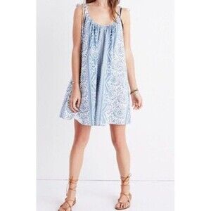 NWT Madewell Havana Cover Up Dress XXS Beach Resort Wear Tie Strap